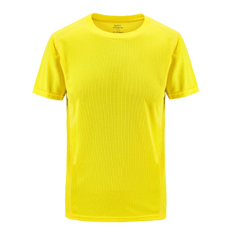 2023 Men's Quick-Dry Outdoor Casual T-Shirt, Plus & Big Sizes, Couple Style, Solid Color, Elastic, Summer Wear