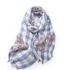 New Style Scarf for Women High End Autumn and Winter Anti Cold and Warm Plaid Scarf  Printed Tassel Mid-length Scarf Shawl