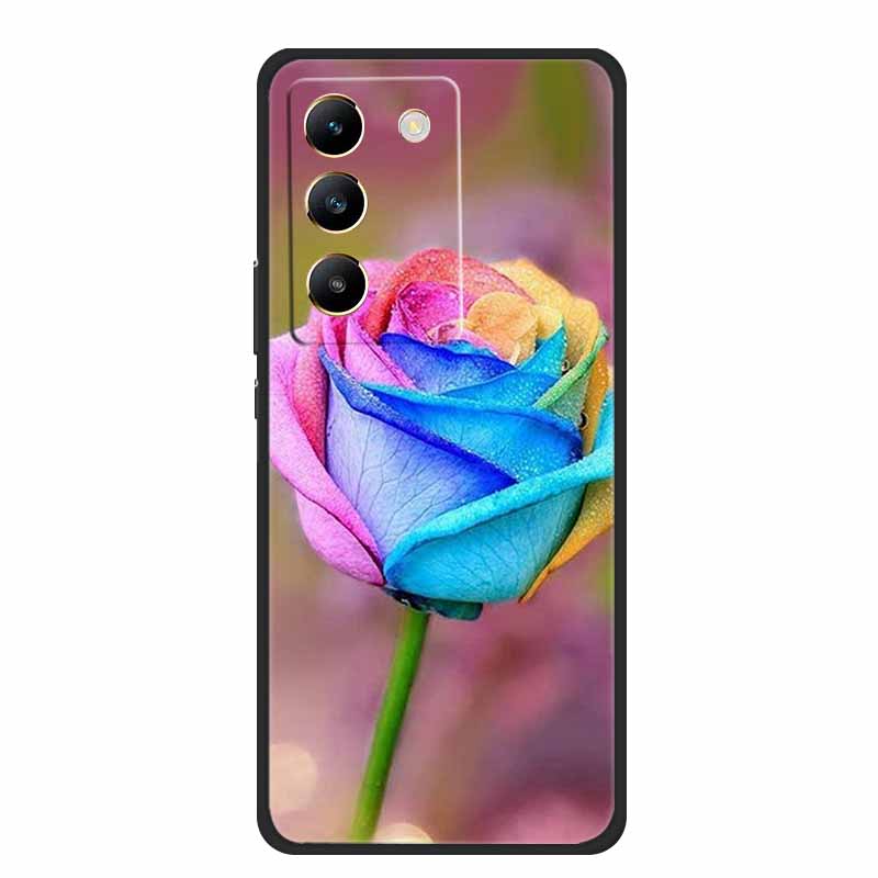 Phone Case For Vivo V30 Lite 4G Back Cover Case Shockproof Black Silicone Soft Funda For Vivo V30 Lite Case 6.67" V 30 Lite Capa