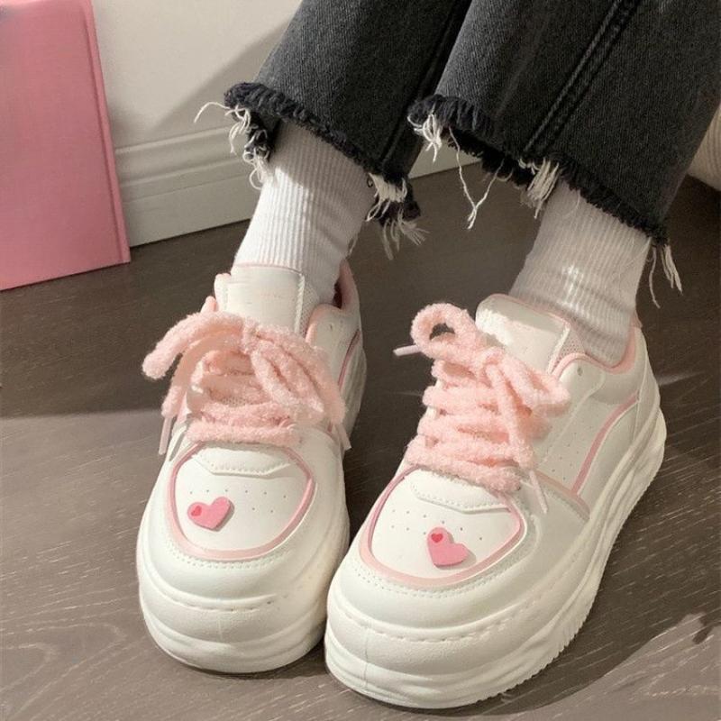 Little White Shoes Female Autumn and Winter 2024 New Fashion Casual Simple All-match Thick Bottom Women Shoes Autumn and Winter