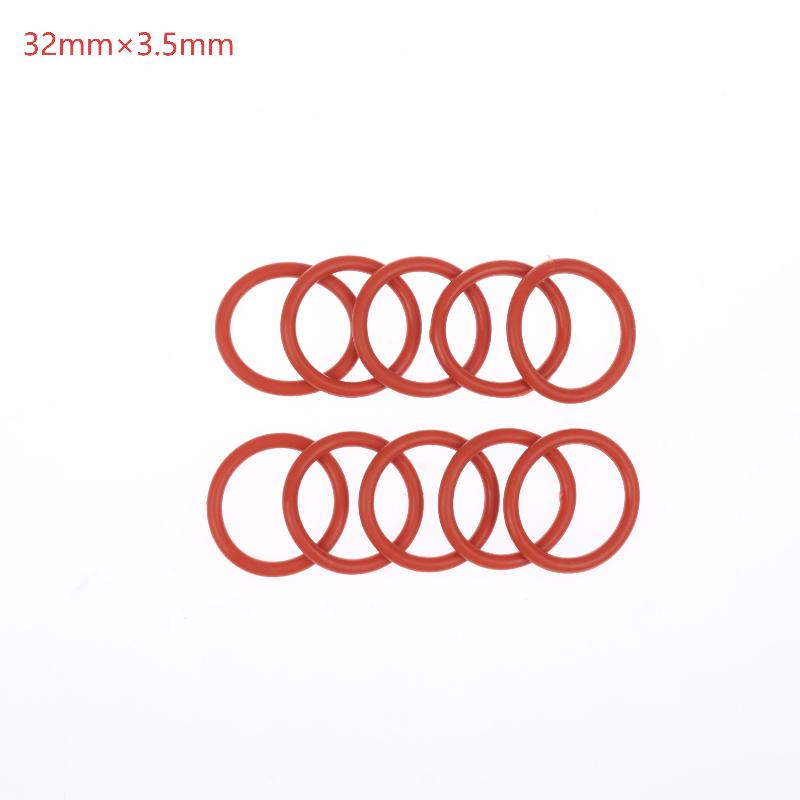 10PCS Silicone O RING For Coffee 43.6*35*4.3 Mm O-Ring VMQ Gasket Seal Thickness 4.3mm ORing Red Rubber