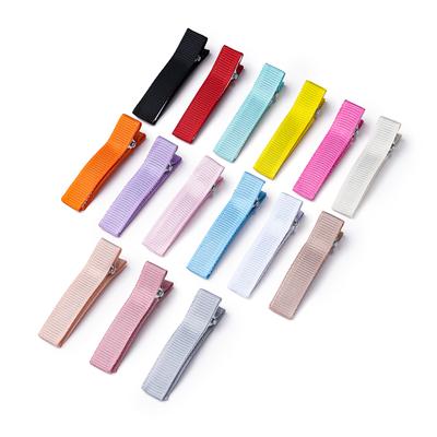 10pcs/Lots Colored Flat Band Hairclip Ribbon Metal Hair Clips for Handmade DIY Hairpin Jewelry Making Accessories