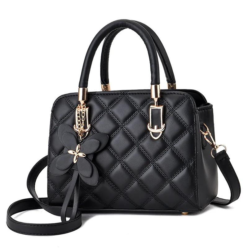 Trend Embroidery Thread Shoulder Bag Female Branded Trending Handbags Ste Pattern Pu Leather Crossbody Bags for Women