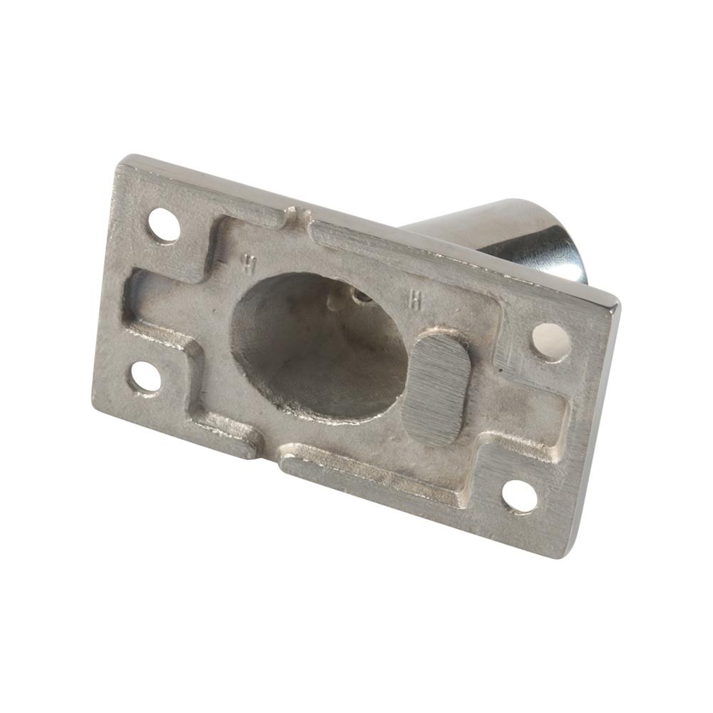 2× Stainless Steel 60 Degree 7/8" Rectangular Base Marine Boat Hand Rail Fitting