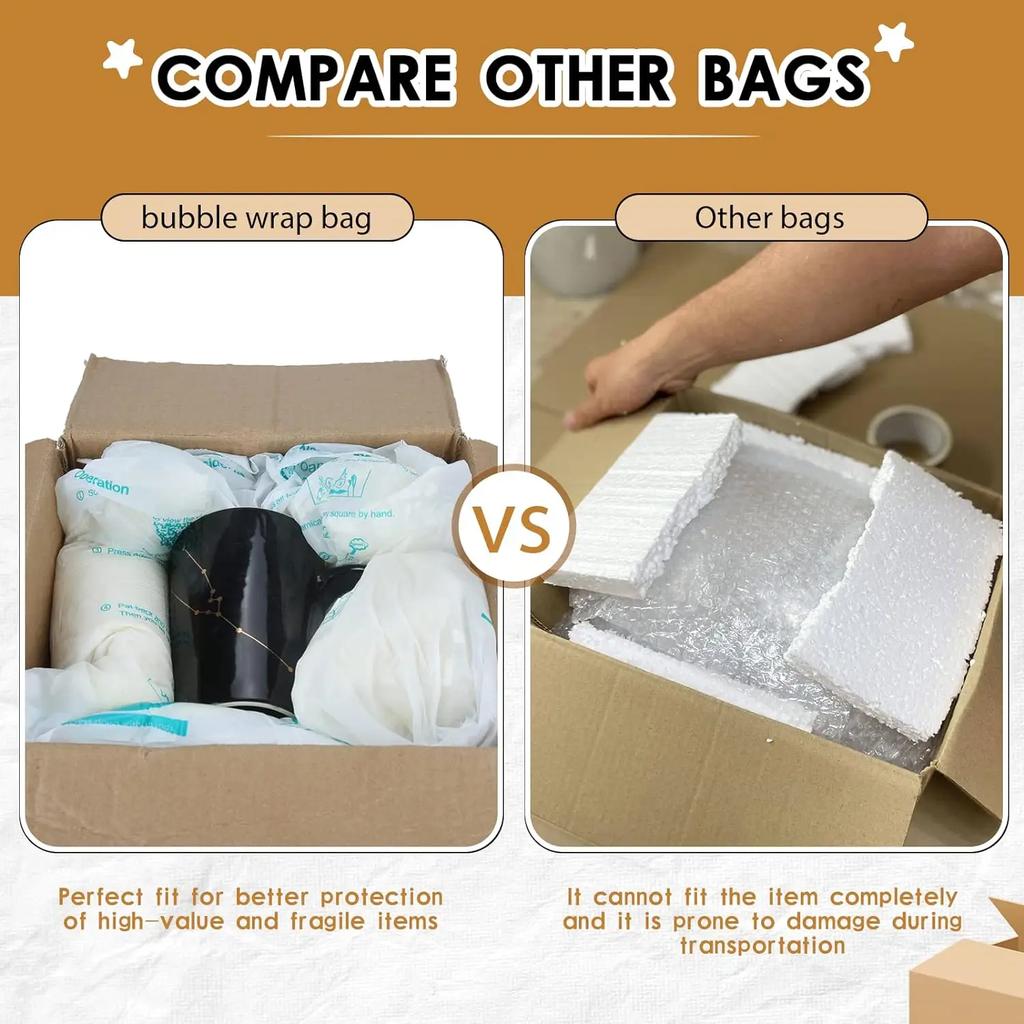 2/4/8pcs Instant Pack Quick Expanding Foam Ceramics Glass Quick Foam Packing Wrap Packing and Shipping Solution