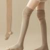 Medias de Color Sólido para Mujer Hasta el Muslo Por Encima de la Rodilla Calcetines JK Japoneses