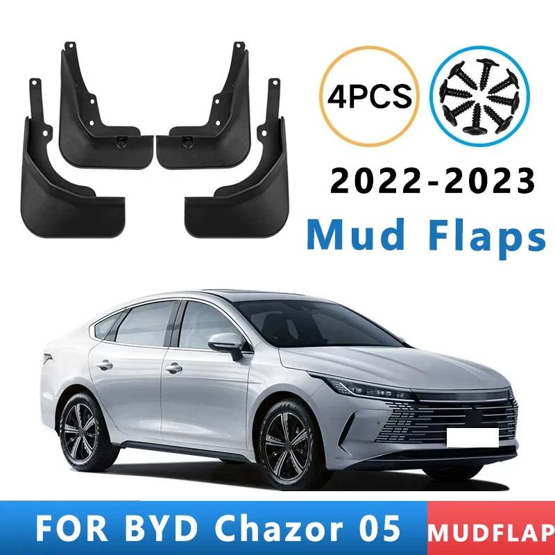 Mud Flaps Fit for BYD Chazor 05 - Mudguards Tire Fenders Splash Proof Accessories Wheel Guards 4ps