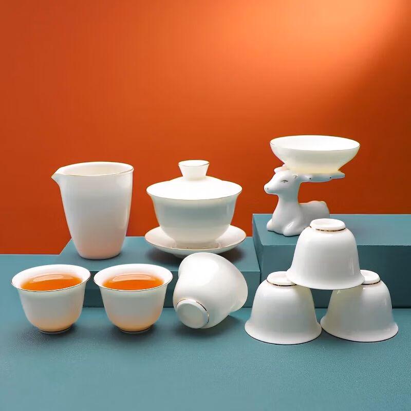

Japanese Frosted White Ceramic Kung Fu Tea Set