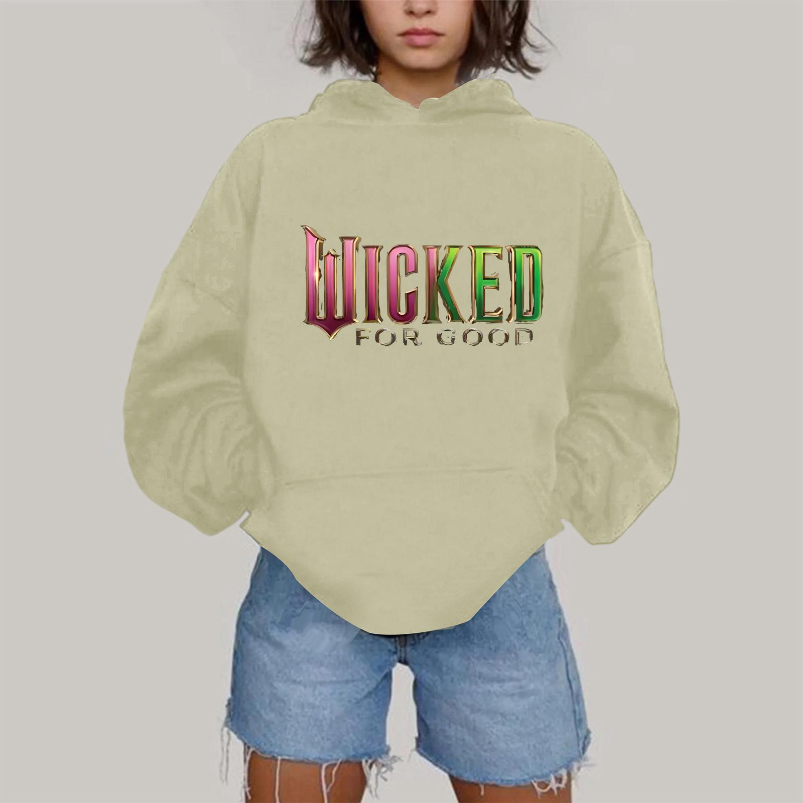 

Женская модная повседневная толстовка с капюшоном, длинным рукавом и принтом XXL