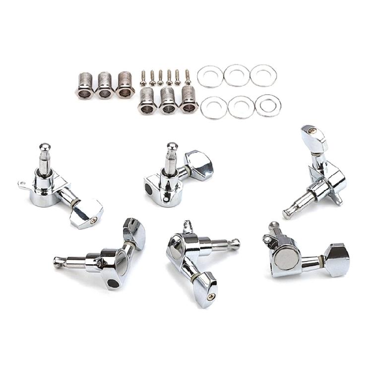 6Pcs Sealed Guitar Tunings Key Machine Head Knob 6 Left Guitar String Tunings Peg