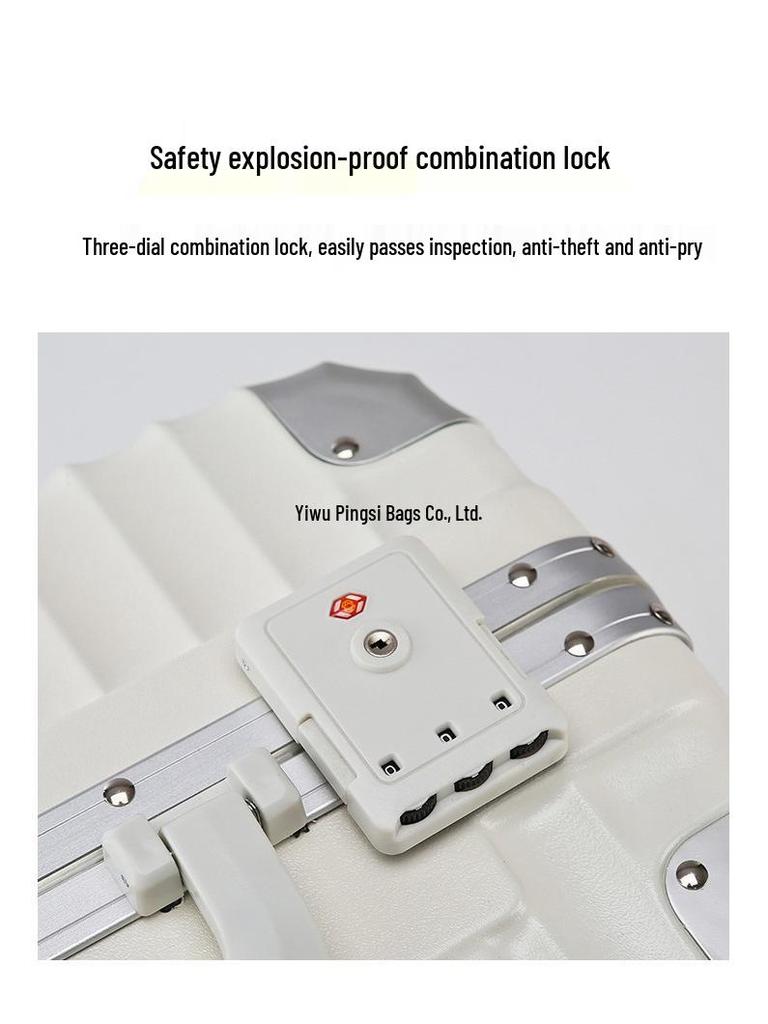 18-inch Lightweight Carry-On Suitcase for Men and Women - Airline Approved, Horizontal Design with Lockable Trolley.