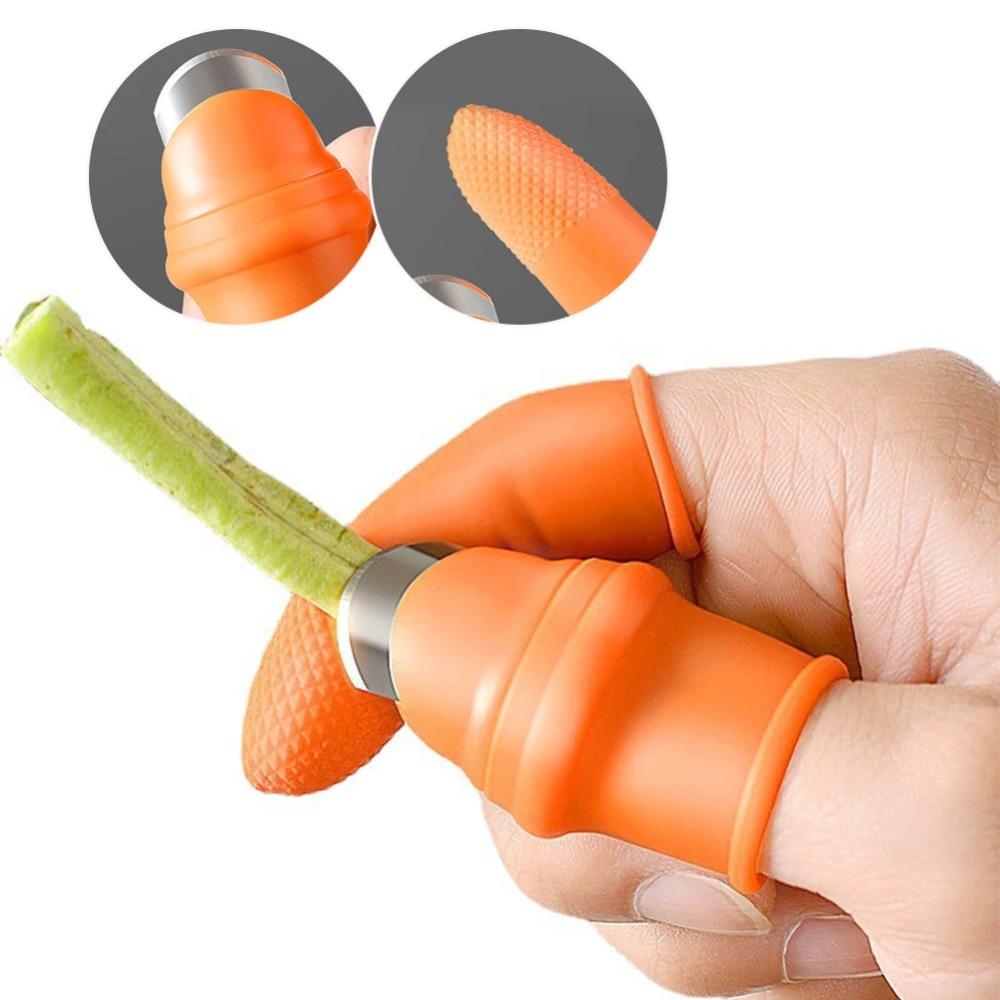 Garlic Peeling Artifact Peeling Finger Sleeves Peeling Tool Vegetable Picking Multi-function Grilled Garlic Armor Kitchen Tools