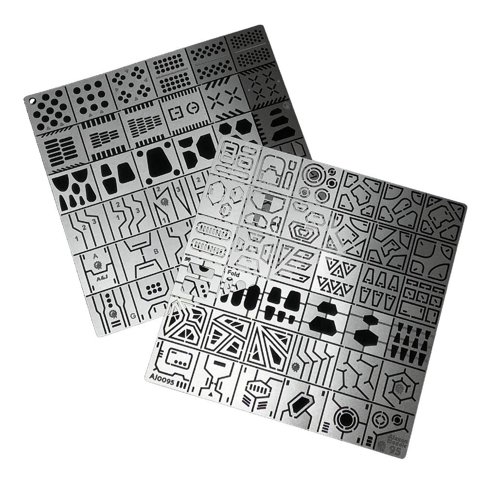 Gunpla Groove Groove Set of Etching Plastic Detail Hobby [Cicogna] Guide, Guide, 2, Guide, Template, Ruler, Model, Model, Up,