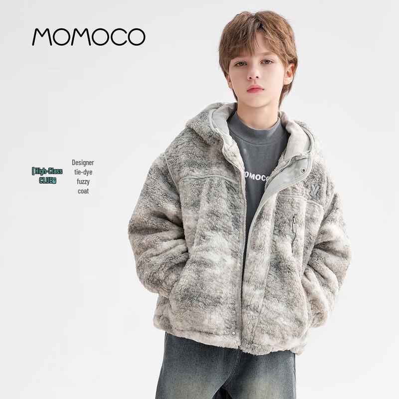 MOMOCO Boys  Fashion Tie-Dye Hooded Fleece Jacket 110