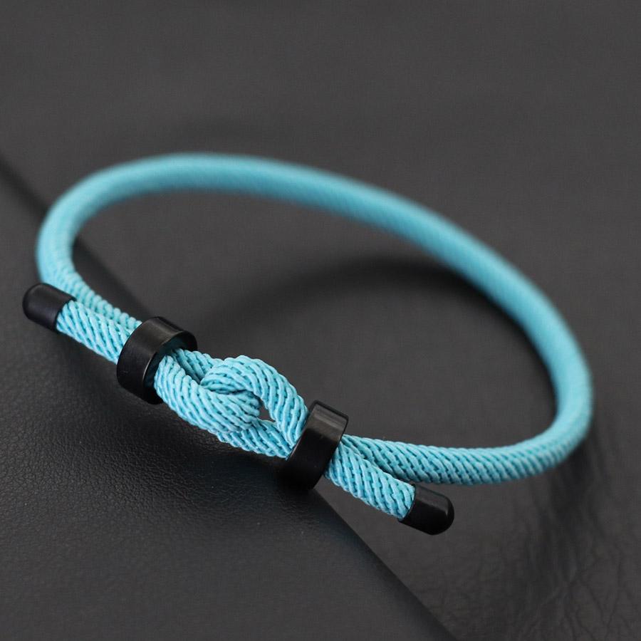 Adjustable Men Lucky Red Rope Bracelet With Grade A 4mm String Stainless Steel Clasp Outdoor Cycling Braclet Gift For Him Joias