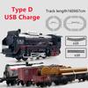 Christmas Train Set Toys for Kids with Lights Train Locomotive Engine Railway Kits Carriages Tracks Model Toddler Birthday Gifts