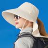 Summer Outdoor Sunscreen Shawl Hat Women Ponytail Dual-Purpose Hiking Hat Fisherman Hat
