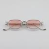 The lower half of the frame anti-blue light glasses men tide myopia small black frame retro vegan flat glasses female personalit