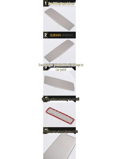 Fits 14 Outlander Models - Stainless Steel Center Console Handbrake and Shift Parking Decorative Frame Sticker