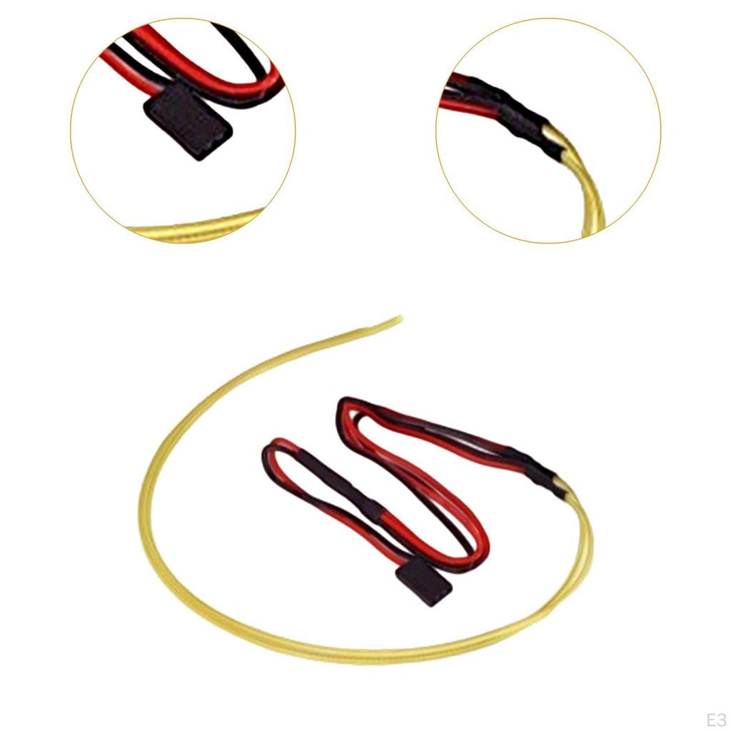 Bright Light Strip Glowing Strobing Line Red 29cm Length Soft Wire Lights RC Car for