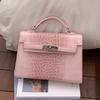 Modna Torba ze Wzorem Krokodyla - Torebka na Ramię - Wszechstronna i Stylowa Torba Crossbody