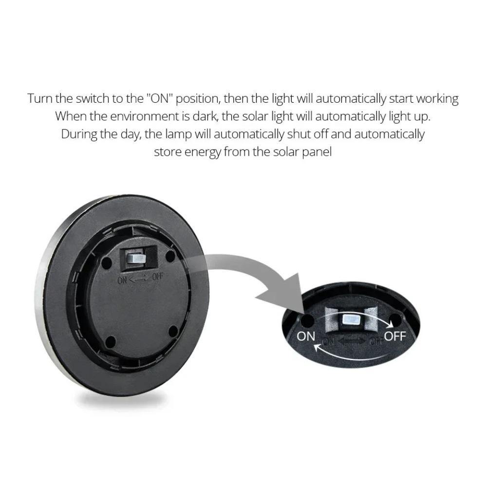 1/4pcs/8pcs Outdoor Solar Lights Buried Garden Decor 8/16LED Lamp Sunlight Power Disk Light Underground Yard Lawn Spotlight