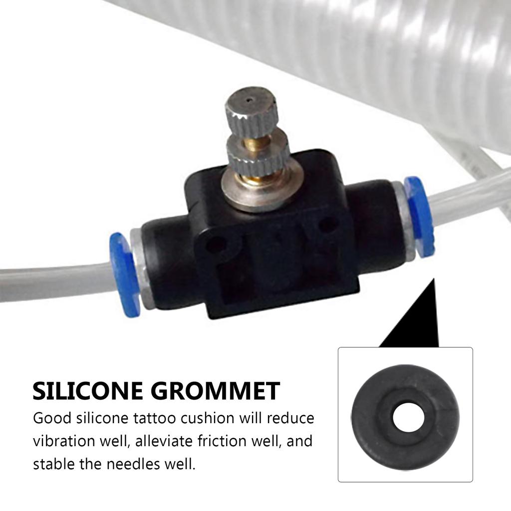 100Pcs Grommets Silicone Pin Cushion Coil Machine Accessory Armature Bar Stabilizer Vibration Absorbing Consumable