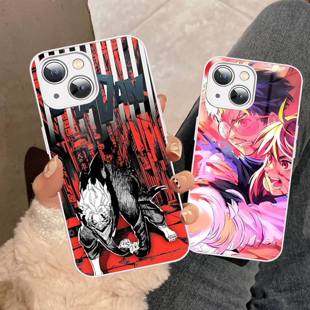 Hot Blooded Fantasy D-DandadanS Anime For IPhone 14 13 12 Mini 11 Pro XS Max X XR 14 Plus Tempered Glass Cover