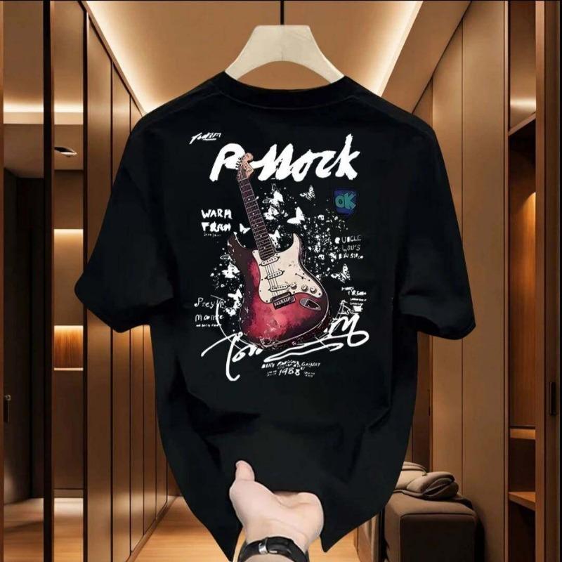 Short Sleeved Cotton T-shirt for Men and Women, 2026 Summer New Print Trend, High-quality and Versatile Round Neck T-shirt