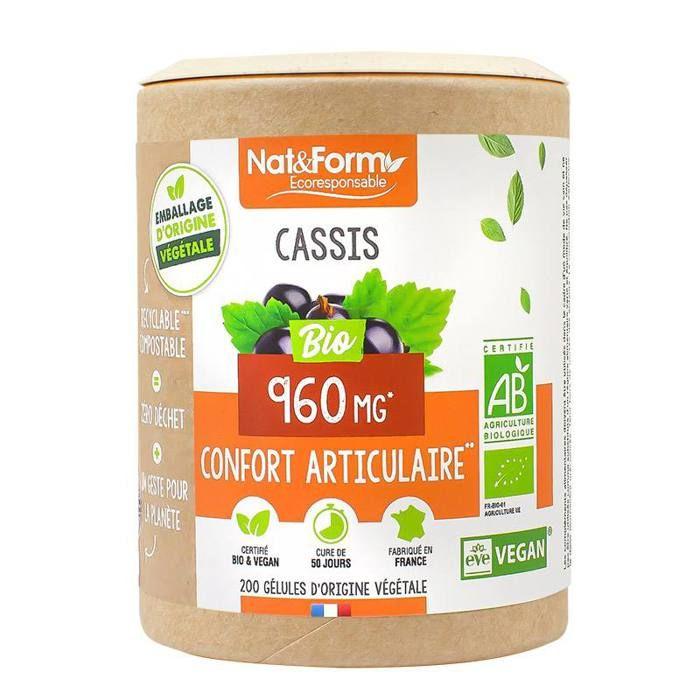 Nat &amp; Form Eco Responsable Cassis Bio 200 gélules