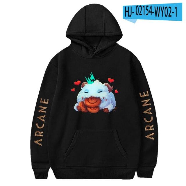 Arcane Jinx Hoodie - Geometrisches Design Streetwear Pullover