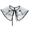 Decorative Bowknot Collar Campus Style White Shawl Doll Collar Detachable Collar