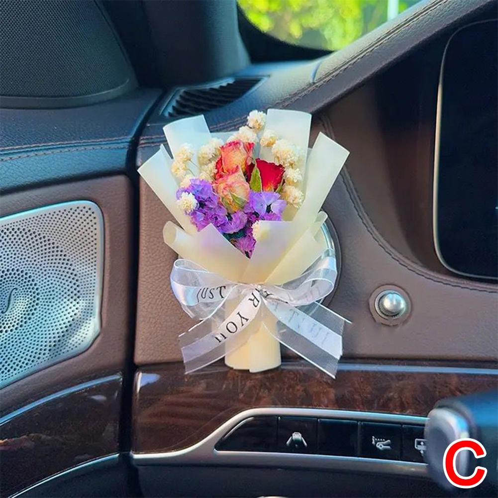 Auto Air Outlet Trockenblumen Bouquet Aromatherapie Parfüm Mini Blumen Bouquet Auto Parfüm Lufterfrischer Ornament