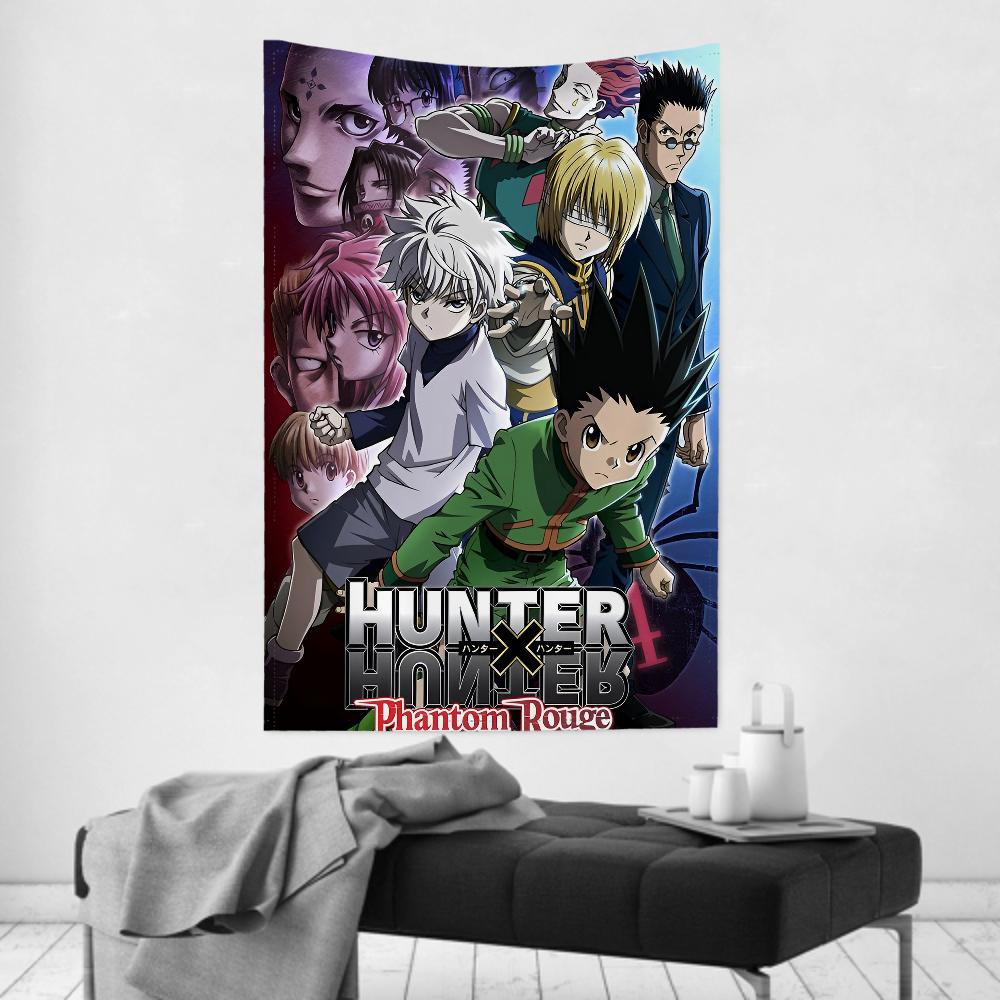 Hunter X Hunter Anime Tapestry Practical Wall Cloth Party Hanging Versatile for Room Decor Great for Rooms Family Spaces