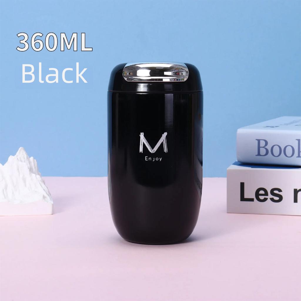 316 Stainless Steel Thermos Bottle 360 ML Retro Glossy Goose Egg Coffee Cup Vacuum Insulation Cup Portable Pocket Vacuum Flasks