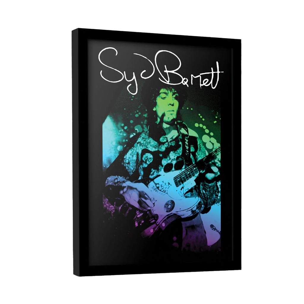 Syd Barrett Guitar Framed Poster
