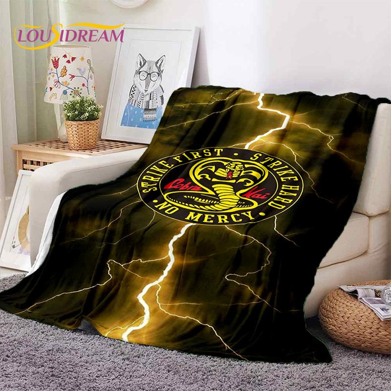 3D Cobra Kai Classics TV Amanda Karate Soft Flannel Blankets,Throw Blanket Comfortable Blanket for Picnic Beds Sofa Home Bedroom