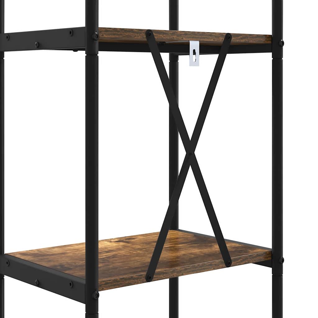 Bookshelf Smoked Oak 40 X 30 X 109 Cm Engineered Wood