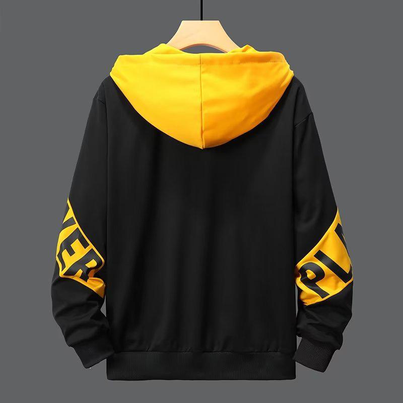 Men's Trendy Hooded Cardigan - Casual Loose Fit Sweatshirt for Spring & Autumn