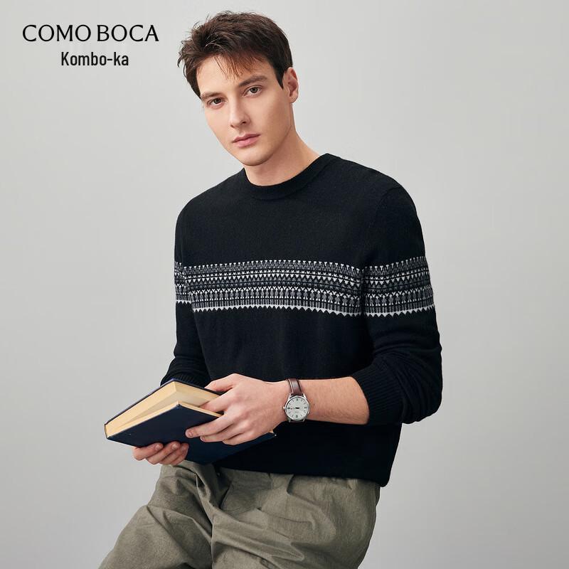 

Komong Boca Men s Fair Isle Jacquard Cashmere Sweater M