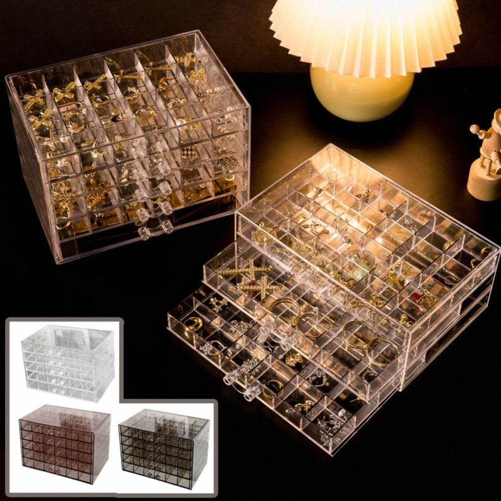 Acrylic Jewelry Storage Box Drawer Style Jewelry Sorting Box Jewelry Transparent Box Bathroom