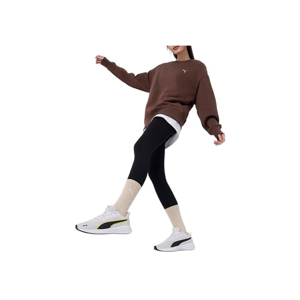 Puma Loose Fleece Sweatshirt Unisex Sweatshirts Coffee-Brown 632292-65