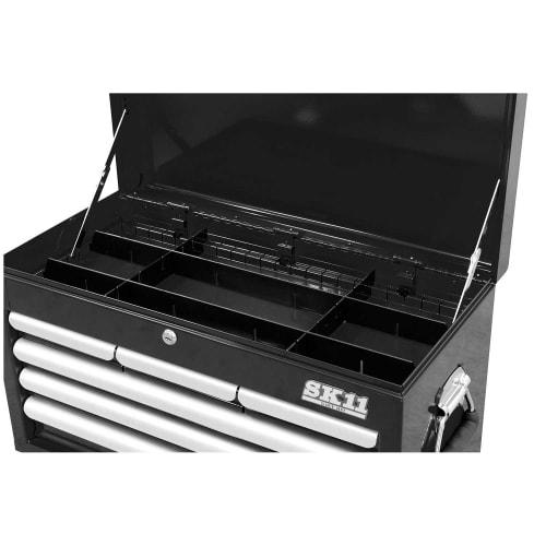 SK11 (SK11) Medium Chest, 3 Drawers, Black, Width 660mm X Depth 307mm X Height 251mm (SRC-3030BK)