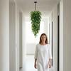 Weatherproof Hanging Plants for Garden Artificial Plant Vines, Flexible Plastic Rattan Waterproof Fake Decorative Window Frames No