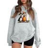 Womens  Fashion Tops Printed Casual Round Neck Long Sleeve Loose Pullover Shirts