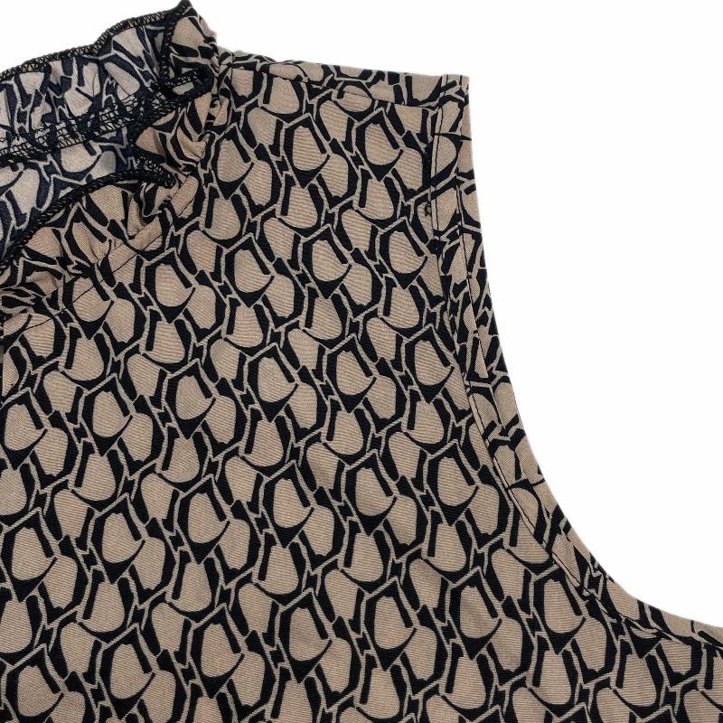 Fashion A Line Ruffled Casual Summer Dresses Women Elegant Sleeveless Print Loose Sexy Women's Dress Vintage Slim Simple Vacation Beach Dress 26206