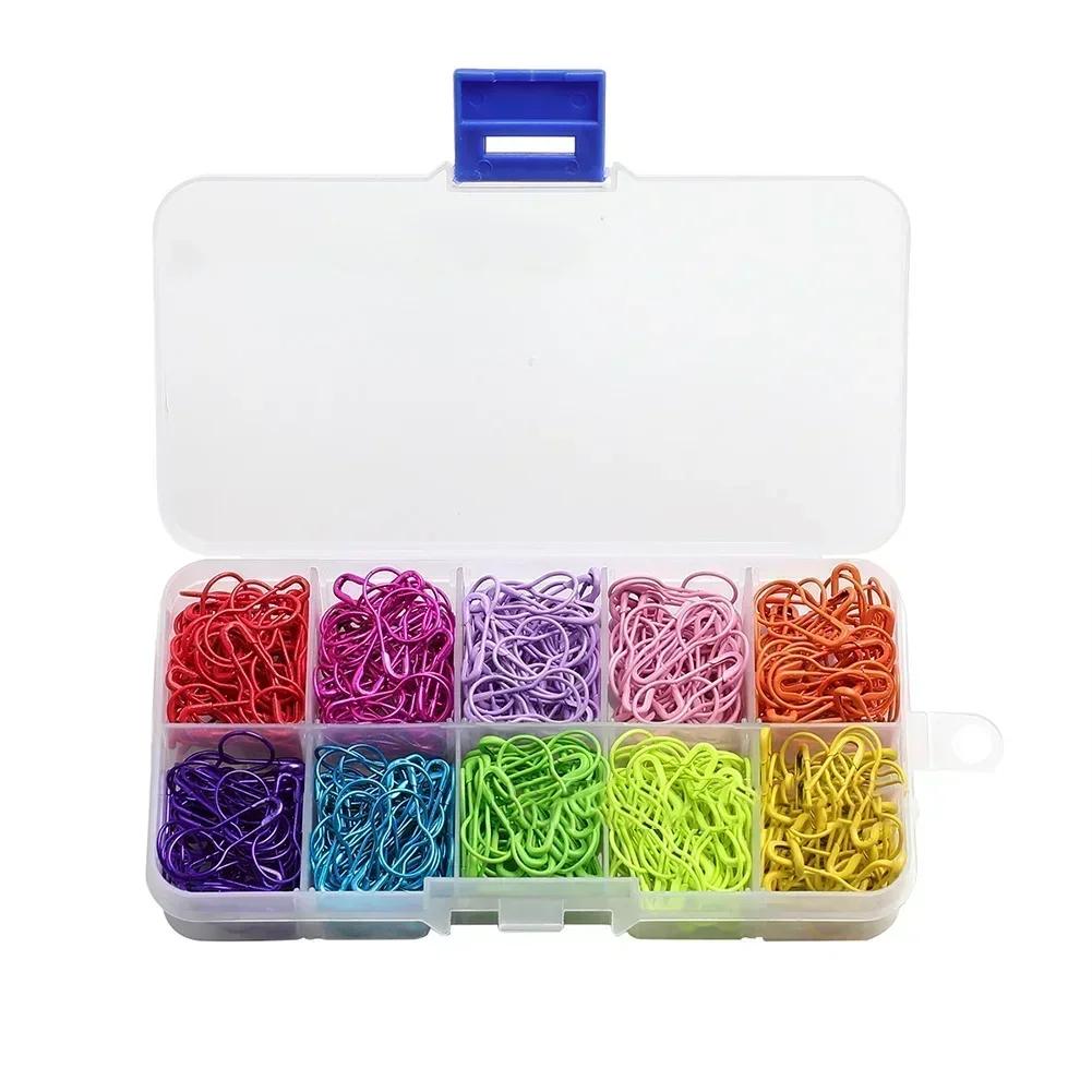 Creative Mixed Color Gourd-Shaped Safety Pin Knitting Tool Cross Stitch Pin For Home Crafts Sewing Accessory