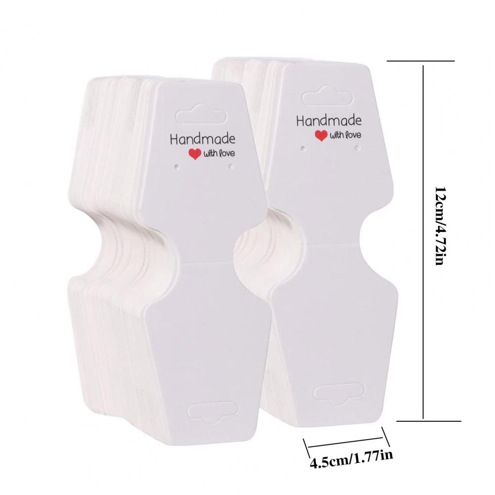 100/200 Pcs Bracelet Display Cards Jewelry Packaging Selling Card Necklace Keychain Hanging Displays for Earrings Hair Accessory