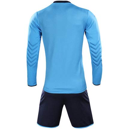 Kelme Men's Soccer Goalkeeper Match Training Spare Set Jacket and Pants (Blue, M)