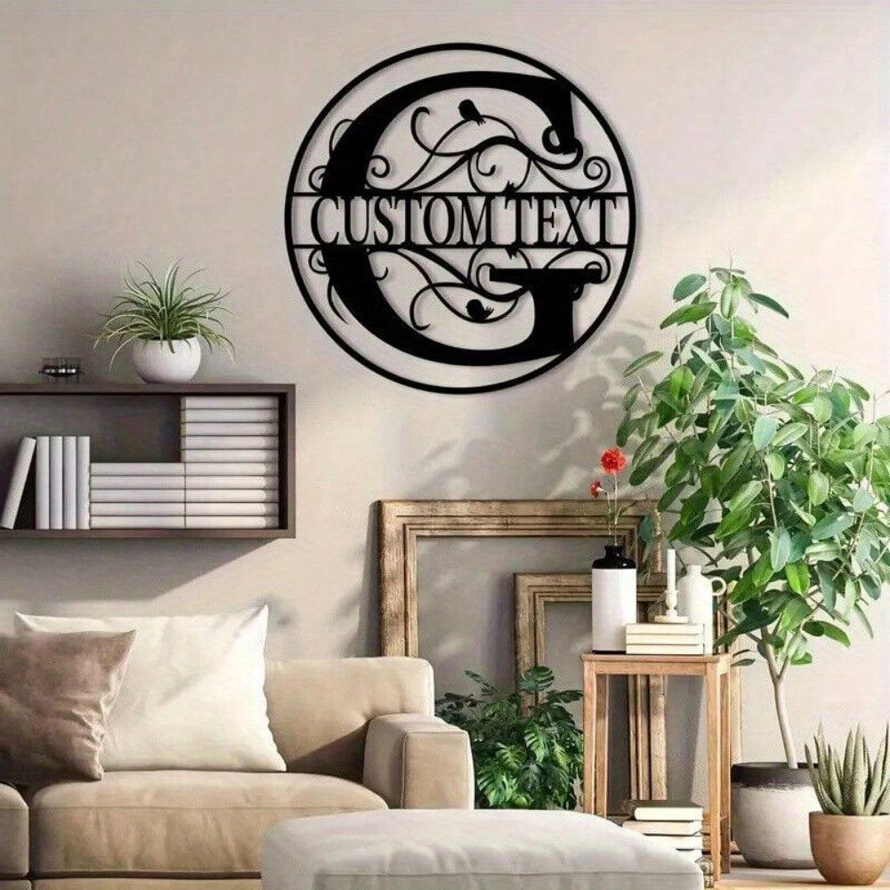 Custom Metal Letter Sign, Personalized Name Plate for Wall Decor, Birthday Gift, Housewarming, Wedding, Party Decoration